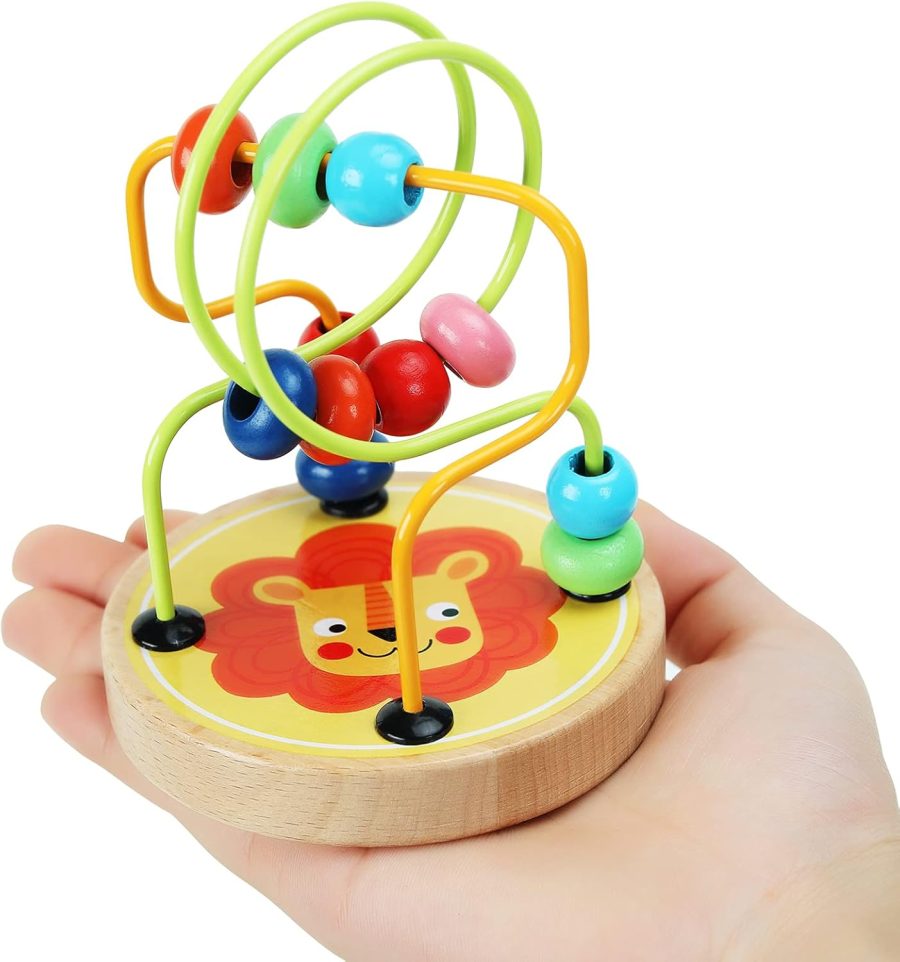 Bead Maze Toy for Toddlers Wooden Colorful Roller Coaster Educational Circle Toys Learning Preschool Toys Birthday Gift for Boys and Girls - Image 2